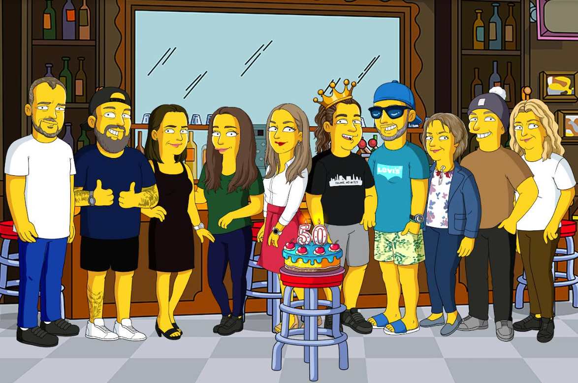 Simpsonovi Bar oslava narozenin